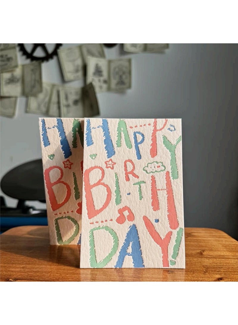BenQuand Premium Embossed Birthday Card, 4'' x 6'', 450gsm Cotton Paper Unique Designs Happy Birthday Card With Envelope and Seal, Anniversary Card Gift for Boyfriend,Mum,Daddy - Image 4
